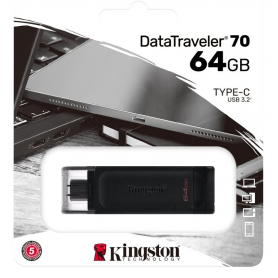 Clé USB Kingston DataTraveler 64 Go Type-C - Stockage Rapide et Fiable