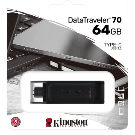 Clé USB Kingston DataTraveler 64 Go Type-C - Stockage Rapide et Fiable