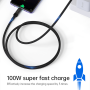 Câble USB Type-C 100W PD Devia - Charge Rapide 1,5M pour Appareils Compatibles