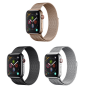 Bracelet pour Apple Watch 38/40/41mm DEVIA Milanese Watch Strap - Acier Inoxydable - Noir