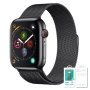 Bracelet pour Apple Watch 38/40/41mm DEVIA Milanese Watch Strap - Acier Inoxydable - Noir