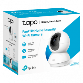 Tp-Link Tapo C200 Surveillance Camera 1080p HD Smart Home Security with Pan and Tilt Motion Detection and Night Vision