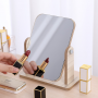 Wooden Makeup Mirror Table Top 25.5x22cm Elegant Vanity Mirror for Home Decor