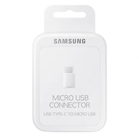 Adaptateur Micro USB/Type-C Samsung Blanc Original – Connectivité Optimale en Retail Box