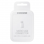 Adaptateur Micro USB/Type-C Samsung Blanc Original – Connectivité Optimale en Retail Box