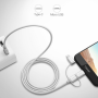 "Câble 3 en 1 Nylon Tressé UGREEN - 1.5M: USB Lightning, Micro et Type-C pour une connectivité polyvalente"