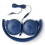 JBL Tune 500 Wired Headphones - Crisp Sound in Stylish Blue - Model JBLT500BLU