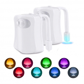 Lampe LED 16 couleurs de capteur de toilette