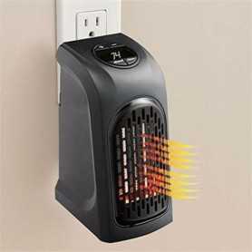 Buy 400W Black Mini Heater with Wall Socket Energy-Efficient Household Heating Solution
