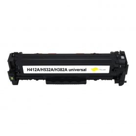 HP CE412A/CC532A/CF382A/Cartridge 718Y Yellow Compatible Toner 2800 Pages