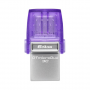Kingston DataTraveler microDuo 3C 64GB USB & USB-C Key - Purple | High-Speed Storage Solution