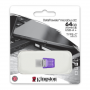 Kingston DataTraveler microDuo 3C 64GB USB & USB-C Key - Purple | High-Speed Storage Solution
