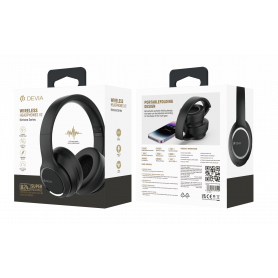 Casque Sans Fil V2 Devia Kinton Series Noir - Son Haut de Gamme et Confort Exceptionnel