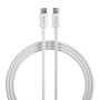 Câble USB-C à USB-C Rapide - Devia Smart Series PD 60W 3A 2M Blanc - Recharge Optimisée