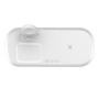 Chargeur Sans Fil Magnétique 3 en 1 Devia Smart - iPhone 15W, AirPods 3W, iWatch 2W - Optimisez Votre Chargement