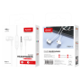 Écouteurs Kit Main Libre Jack 3.5mm D-power K6011 Blanc - Son Haute Qualité et Confort Assuré