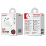 Adaptateur Secteur Universel 6A Max D-power J8533 Blanc - Prise Internationale Polyvalente pour Voyage