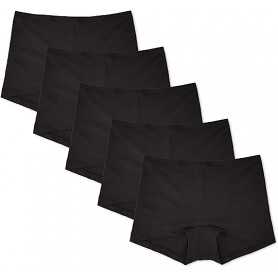 Culottes taille haute en coton pour femmes - lot 5 - Noir - Taille 34(Reconditionné)