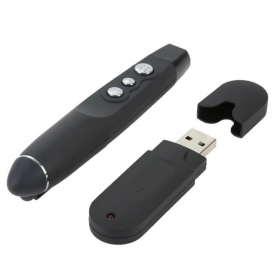 Pointeur Power Point Laser + Récepteur USB - PP-1000 - Noir