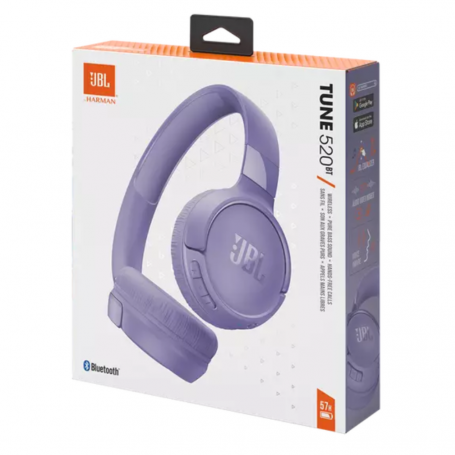 Earphone Bluetooth JBL Tune 520BT - JBLT520BTPUR - Purple