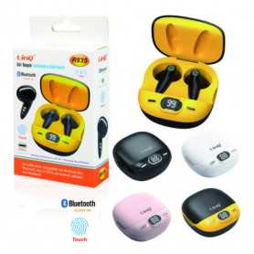 Ecouteurs Bluetooth avec Boîtier de Charge LinQ R8333 Blanc