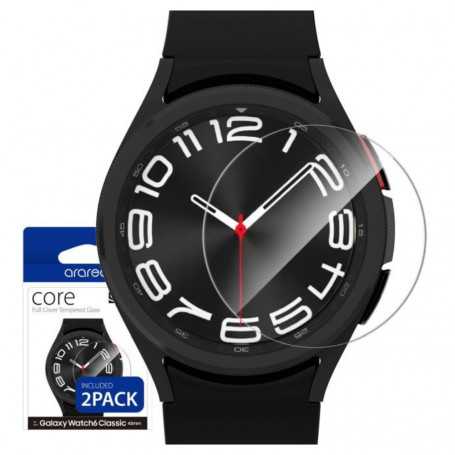 Buy ARAREE Core Tempered Glass 2-Pack for Samsung Galaxy Watch 6 Classic 43mm - Ultimate Protection