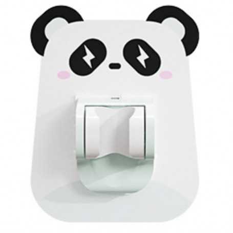 Support Pommeau de Douche Autoadhesif Dessins Animés - Blanc