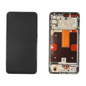 Ecran Oppo Reno 4 5G Bleu + Châssis (Service pack) - Reno4