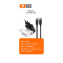 Kit Chargeur USB-C 20W + USB 18W + Cable Lightning - Blanc (WUW T72)
