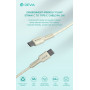 Ecological Straw Cable Set 30 PCS by Devia Smart Series in White - Eco-Friendly Charging Solutions
