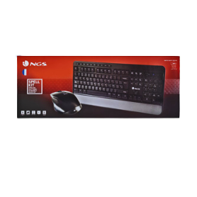 Ensemble Souris et Clavier sans Filaires Français AZERTY - Noir - NGS