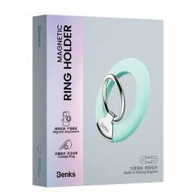 Support Magnétique Magsafe Benks pour iPhone - Pratique et Sécurisé - Vert