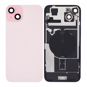 Vitre Cache Arrière iPhone 15 Plus Rose (Origine Demonté) - Grade A