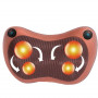 All-in-One Electric Massage Pillow Brown for Ultimate Relaxation and Comfort