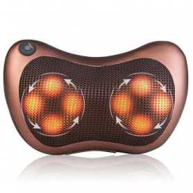 All-in-One Electric Massage Pillow Brown for Ultimate Relaxation and Comfort