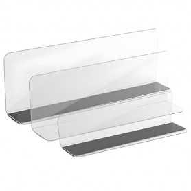 Multi-Purpose PVC Magnetic Shelf Divider 28*12 CM - Transparent