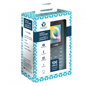 Alcatel Double SIM 2003D Blue + Carte Sim Lycamobile 7,5€ Inclus