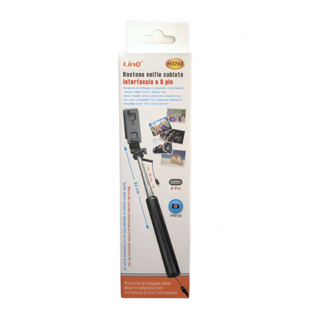 Support Selfie Smartphone Trépied avec Anneau Lumineux Bluetooth LinQ ZP9906