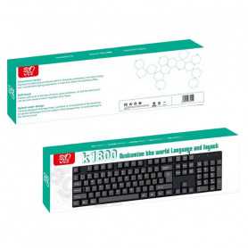 Clavier Filaire USB K1800 - Clavier Russe, Efficace et Confortable à Utiliser