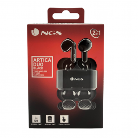 Écouteurs Bluetooth NGS Artica Duo Black, 2 Paires Intra-Auriculaires | Noir