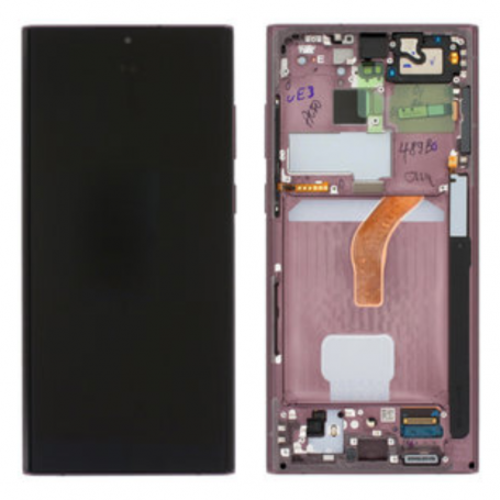 Screen Samsung Galaxy S22 Ultra (S908B) Bronze Chassis (Service Pack) - GH82-27488B