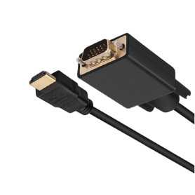 Câble HDMI/VGA 1080P - Convertisseur HDMI mâle vers VGA mâle 1.8M