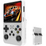 Mini Console de Jeu Vidéo Portable R36, Écran IPS 3,5", 64Go - Blanc Nouveau