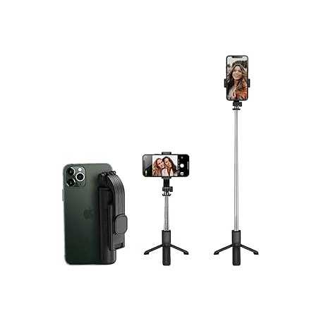 Buy Selfie Support Smartphone R1 with Integrated Lighting 0.8 M Black - Perfect Selfies Guaranteed