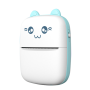 Mini Imprimante Portable en Blanc Bleu - Impression Rapide Où que Vous Soyez