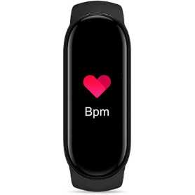 Bracelet Connecté M8 - Moniteur Cardiaque/Pression Artérielle, Silicone, Noir