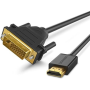 USB cable V7 0.5 m USB A USB B Black