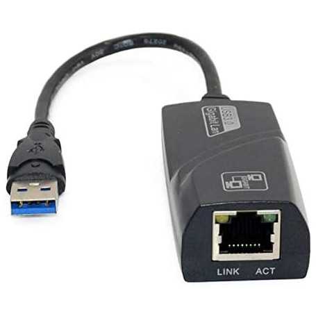 Adaptateur USB 3.0 vers RJ45 Gigabit Ethernet - Vitesse rapide et con