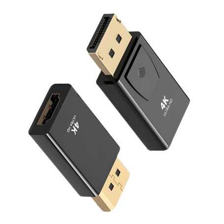 Adaptateur DisplayPort-HDMI : Conversion HD pour Ordinateurs, Moniteurs, TVs