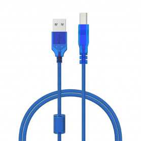 Câble Imprimante USB 2.0 A mâle/B mâle 3m - Bleu | Connexion Stable & Fiable